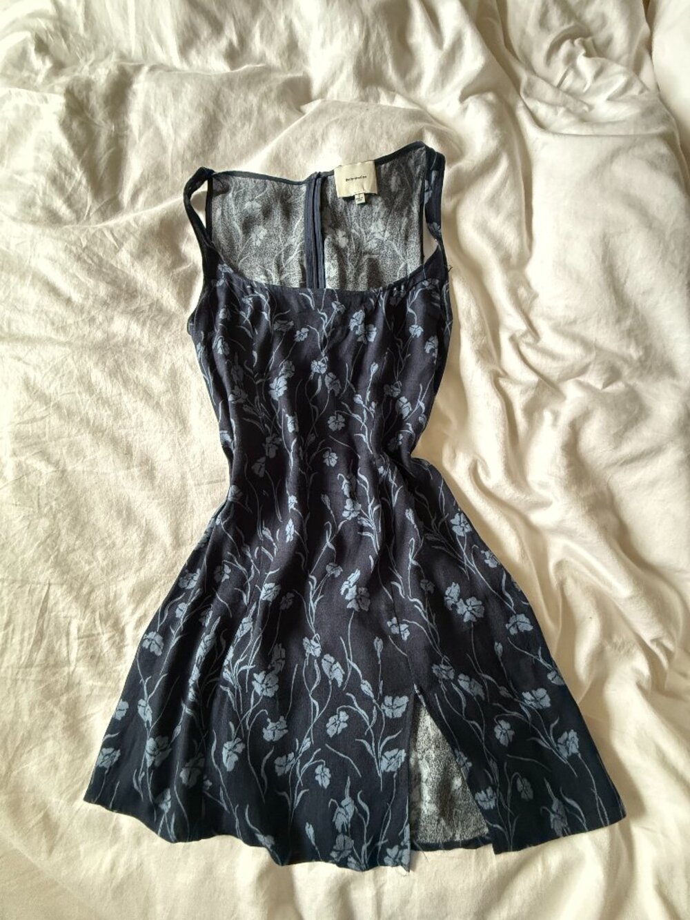 Reformation Blue Floral Mini Dress — Size 2